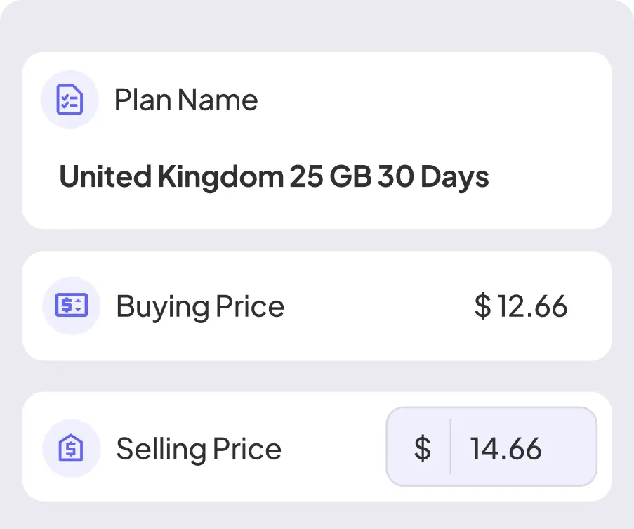 Real-time pricing and inventory management interface